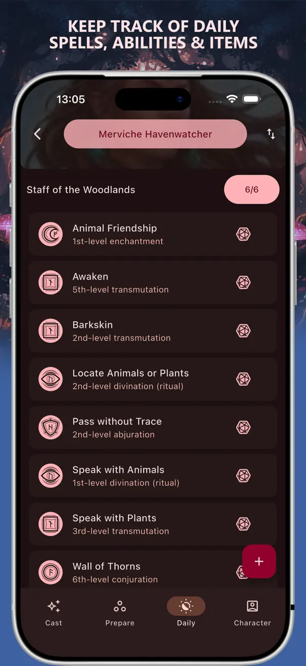 Screenshot #3 pour Book of Spells 5e & 5.5e 2024