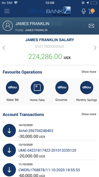 dfcu QuickApp Screenshot