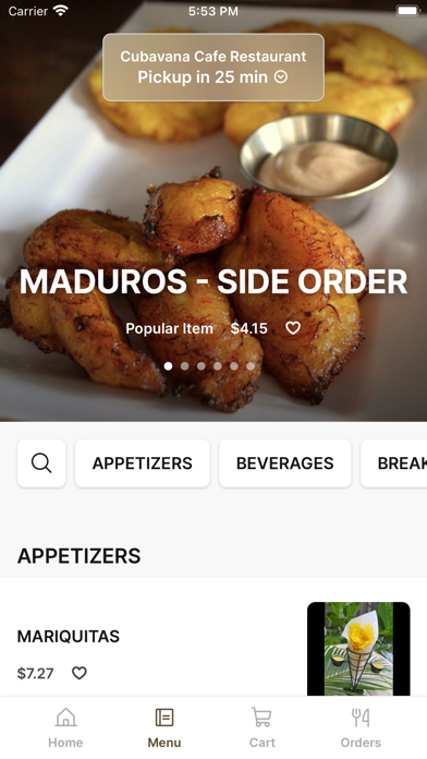 Cubavana Cafe Restaurant Screenshot