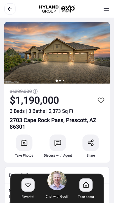 Prescott Arizona Real Estate Screenshot