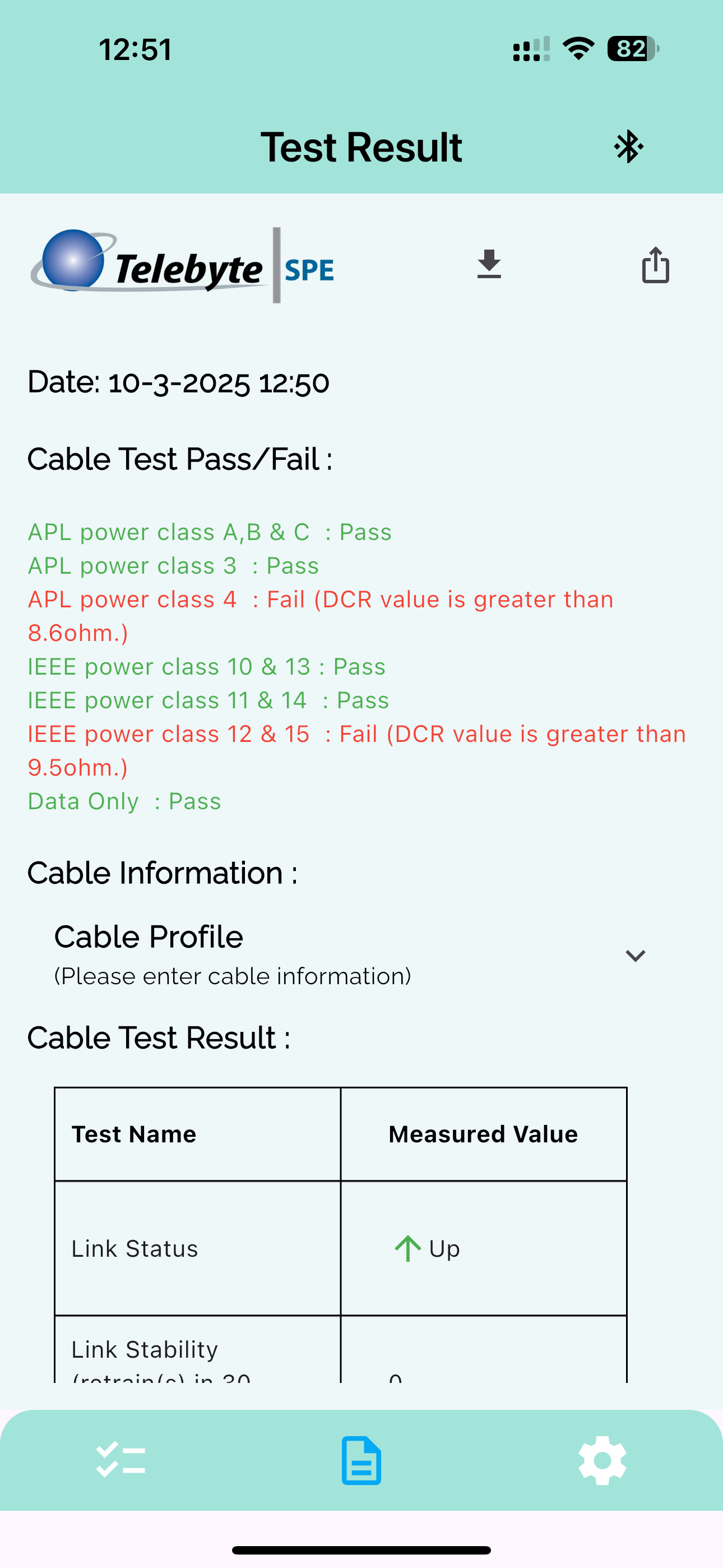 Cable Qualifier