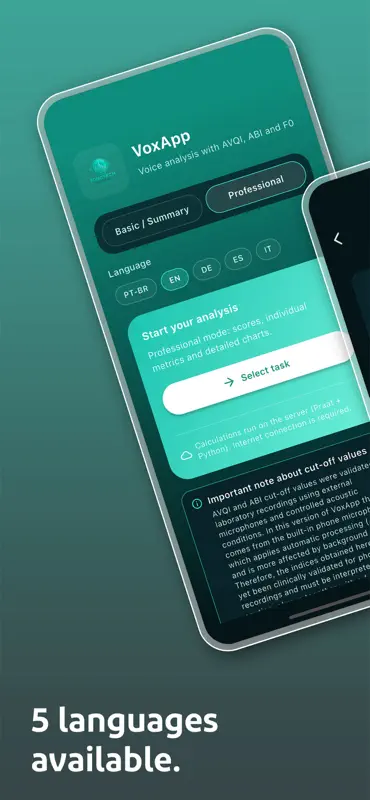 VoxApp - Voice Analysis screenshot 1 of 4