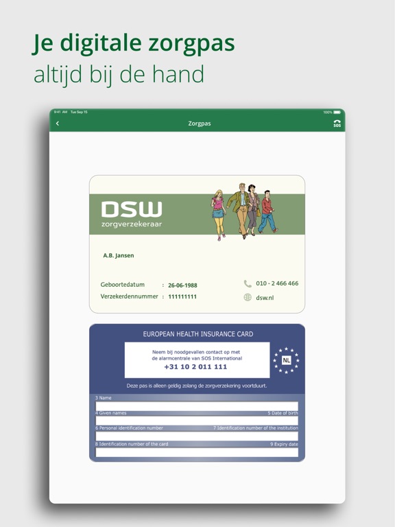 MijnDSW iPad screenshot 6 - Medical app