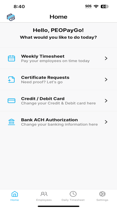PEOPayGo Mobile App Screenshot 2 - AppWisp.com PEOPayGo Mobile App Screenshot 2 - AppWisp.com