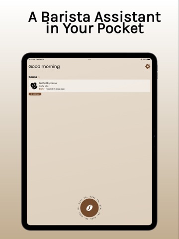 Dialed - AI Barista Assistant iPad screenshot