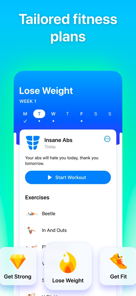 Seven: 7 Minute Workout - Planos personalizados.