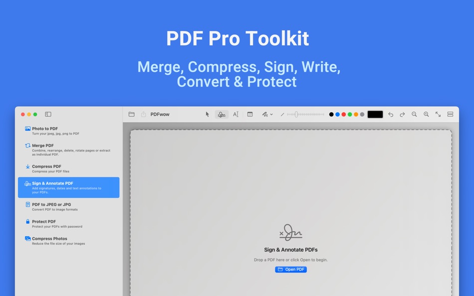 PDFwow: PDF Editor & Signature (macOS) 来自: FuturaApp, Inc. PDFwow: PDF Editor & Signature (macOS) 来自: FuturaApp, Inc.