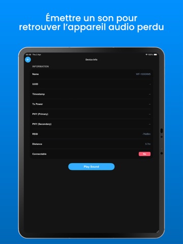 Scanner Bluetooth: Trouver BLE iPad screenshot 3