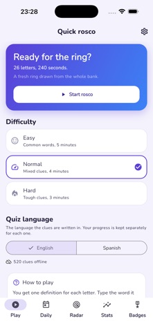 Letrosco: Alphabet Word Quiz screenshot 1