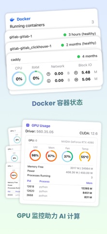SwiftServer - 服务器监控 & SSH终端 screenshot