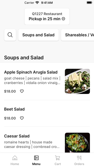 Q1227 Restaurant iPhone screenshot 2 - Food & Drink app