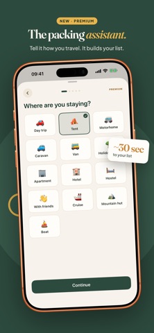 Packliste: Travel Checklist iPhone screenshot