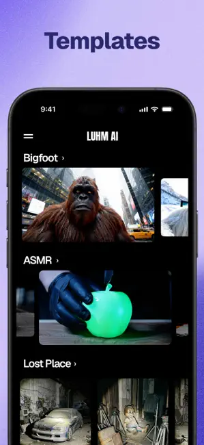 AI Video Generator - LUHM iPhone screenshot 4