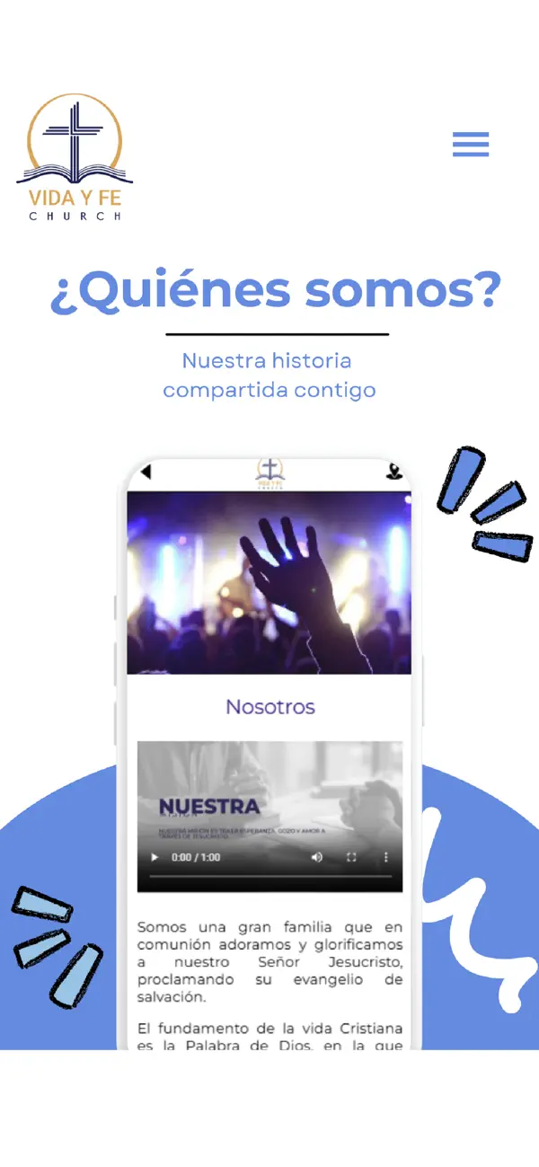 Screenshot #1 pour Vida y Fe Church