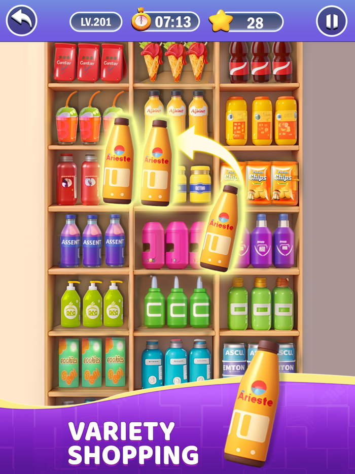 물건 정렬 - 트리플 매치 3D