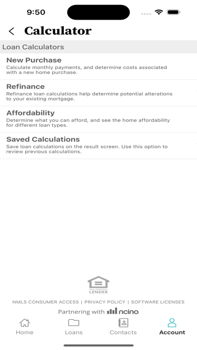 REV Mortgage App Screenshot