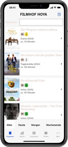 Filmhof Hoya iPhone screenshot