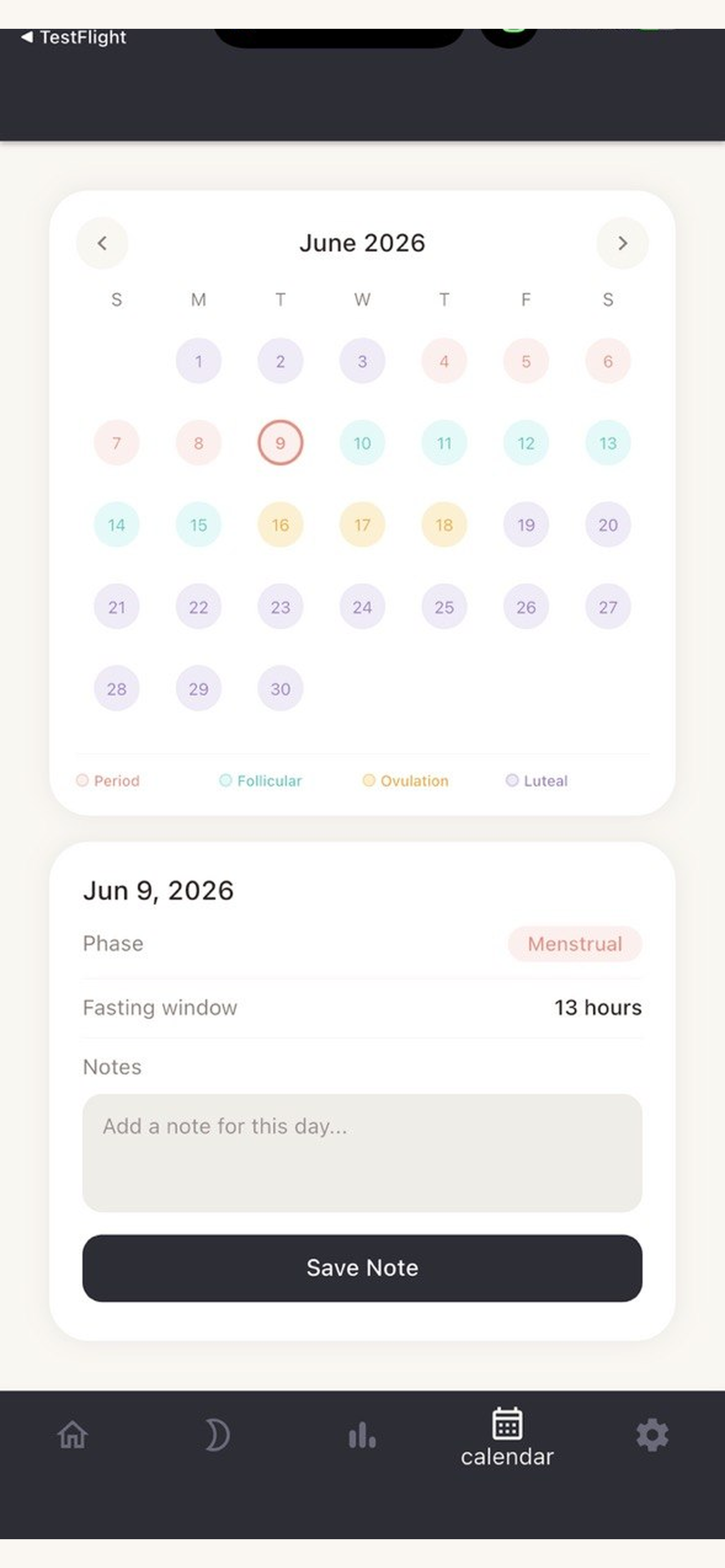 Luneva: Cycle & Fast Tracker screenshot 6