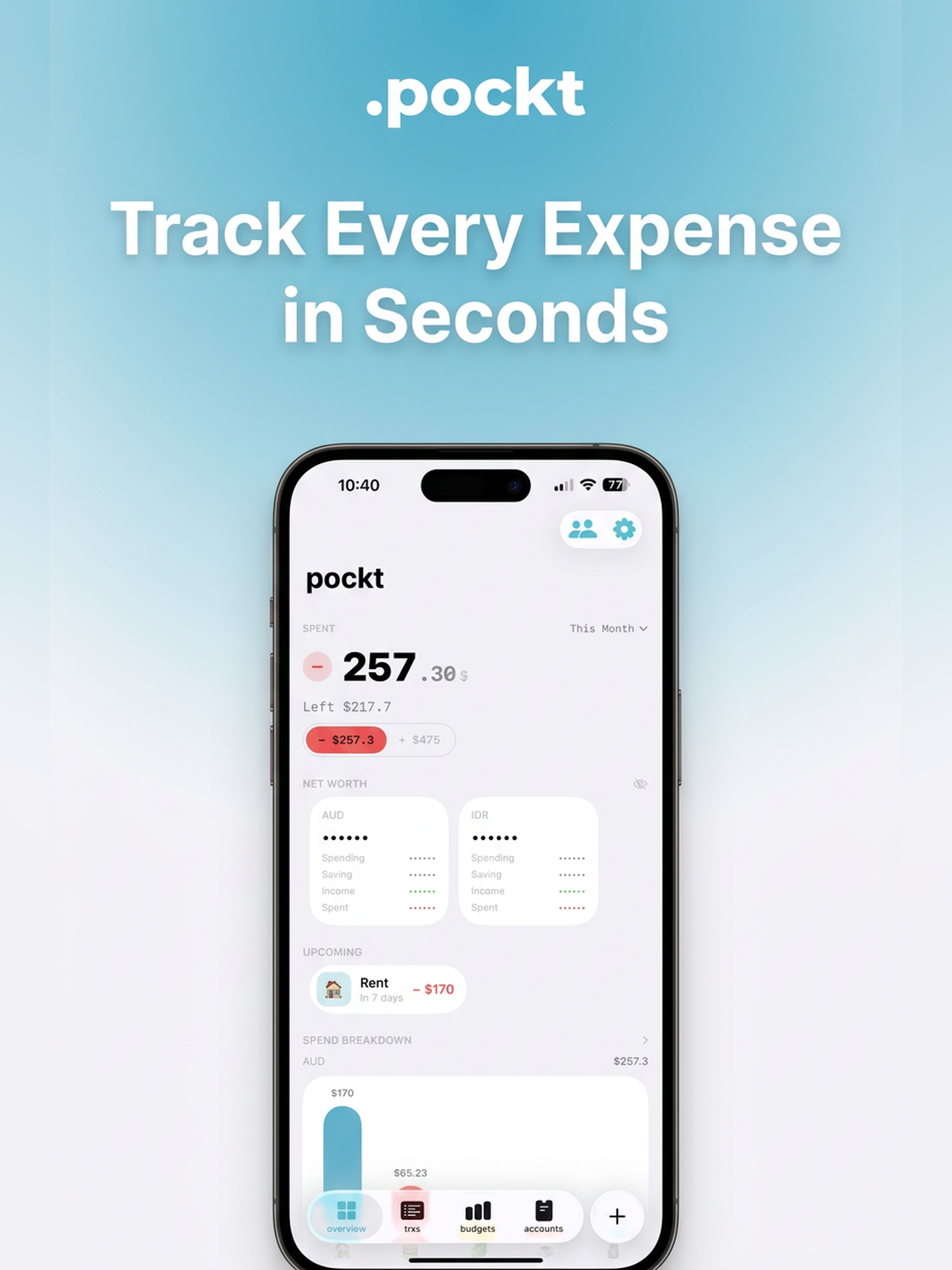 Expense Tracker with AI: Pockt screenshot 9