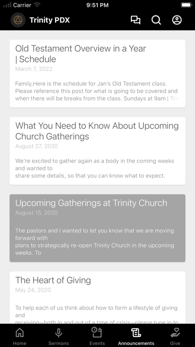 Trinity Church of Portland Screenshot