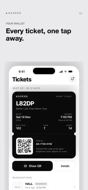 Axxess: Tickets & Access screenshot 1