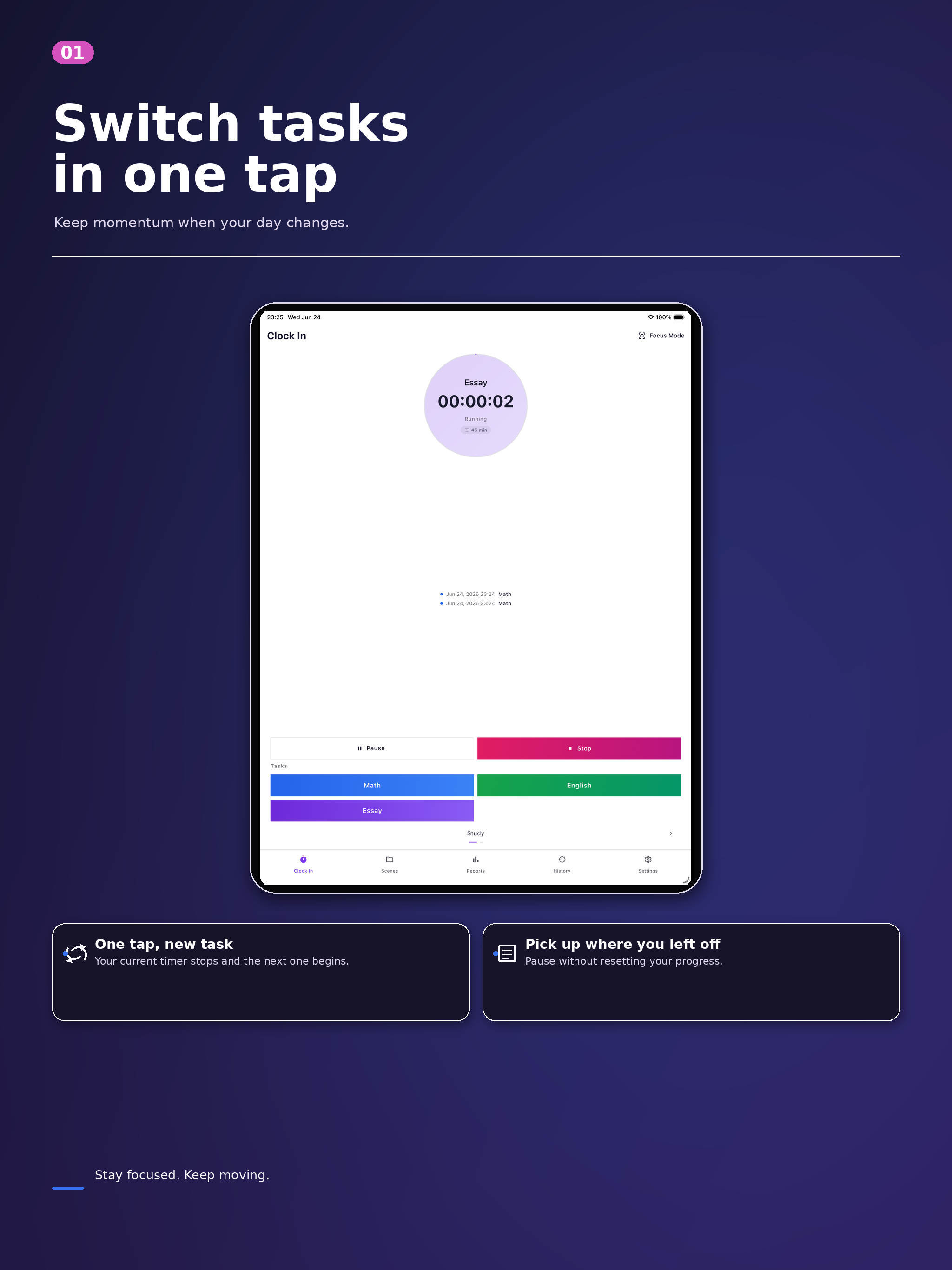 Clock In Myself — Time Tracker
