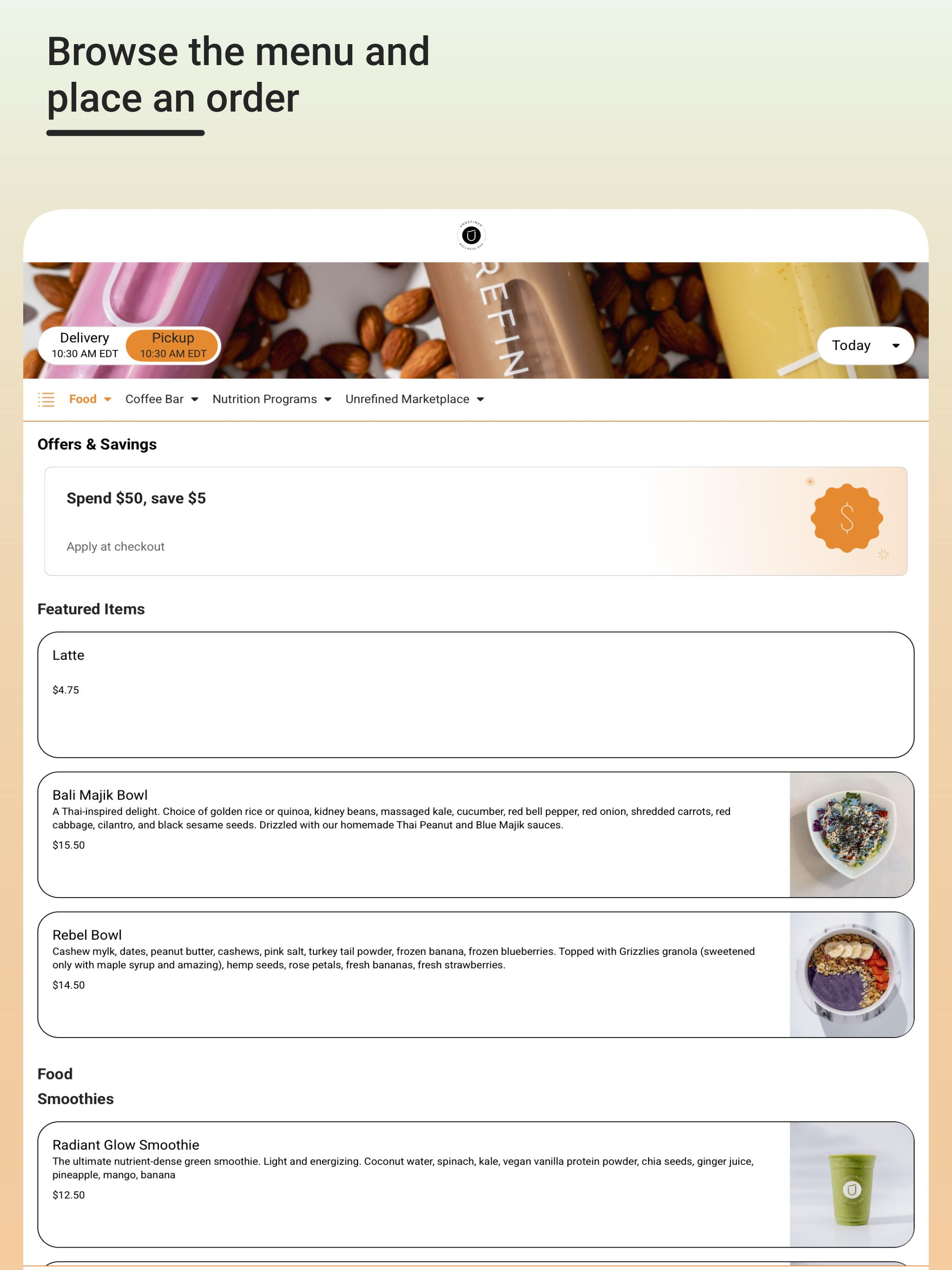 Unrefined Wellness Bar screenshot 5