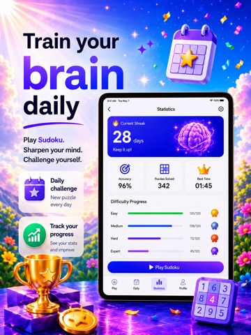 Sudoku Puzzle Offline Classic iPad screenshot