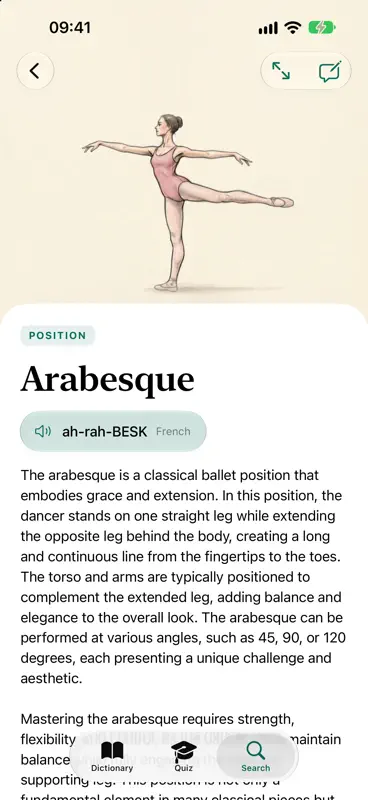 BalletLingo: Ballet Dictionary screenshot 1 of 10
