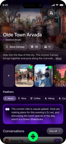 Hoot: Presence-Based Social screenshot