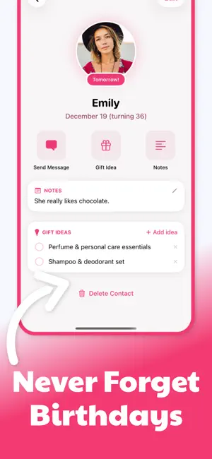 Birthday Reminder - NextUp screenshot 2