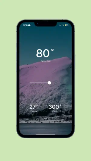 Fahrenheit to Celsius Kelvin screenshot 1