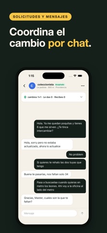 Repe: cambia láminas repetidas iPhone screenshot