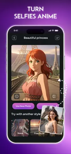 Capture d'écran de PoxAI: AI Photo Art Generator sur iPhone 2