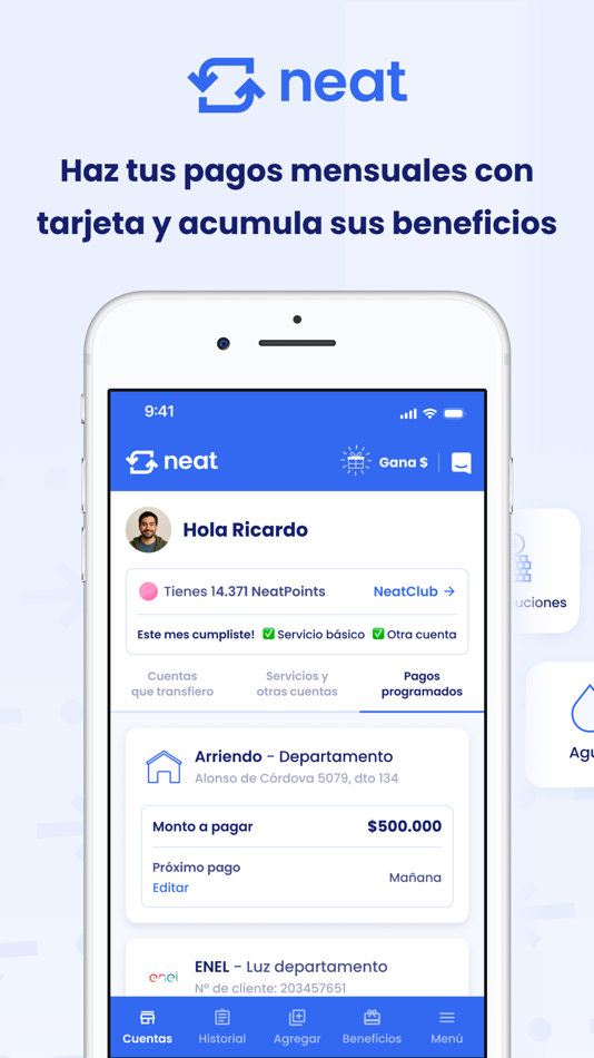 #1. Neat pagos (iOS) By: Neat
