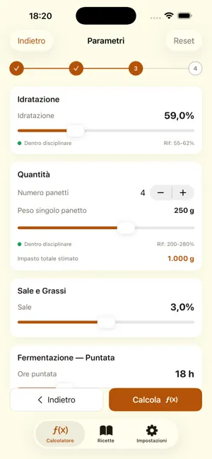 PizzaLab - Calcolo Impasti screenshot 4