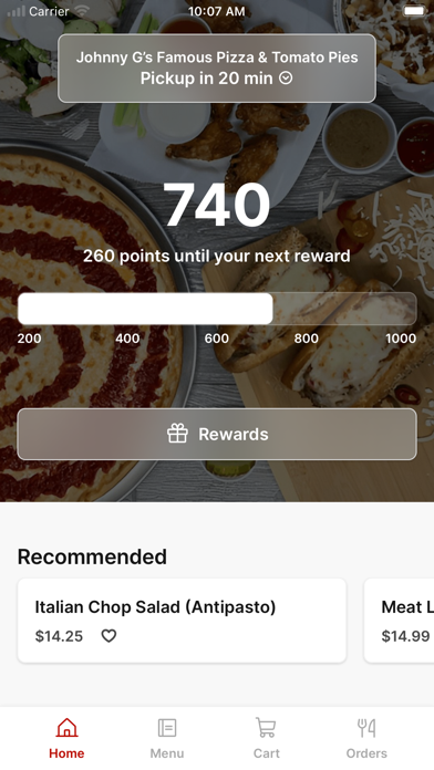 Johnny G’s Tomato Pies app screenshot