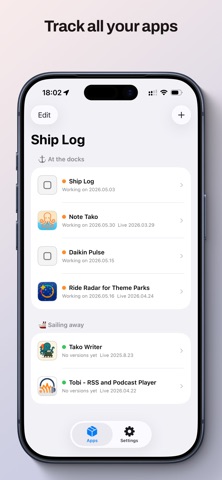 Ship Log Screenshot 1 of 3