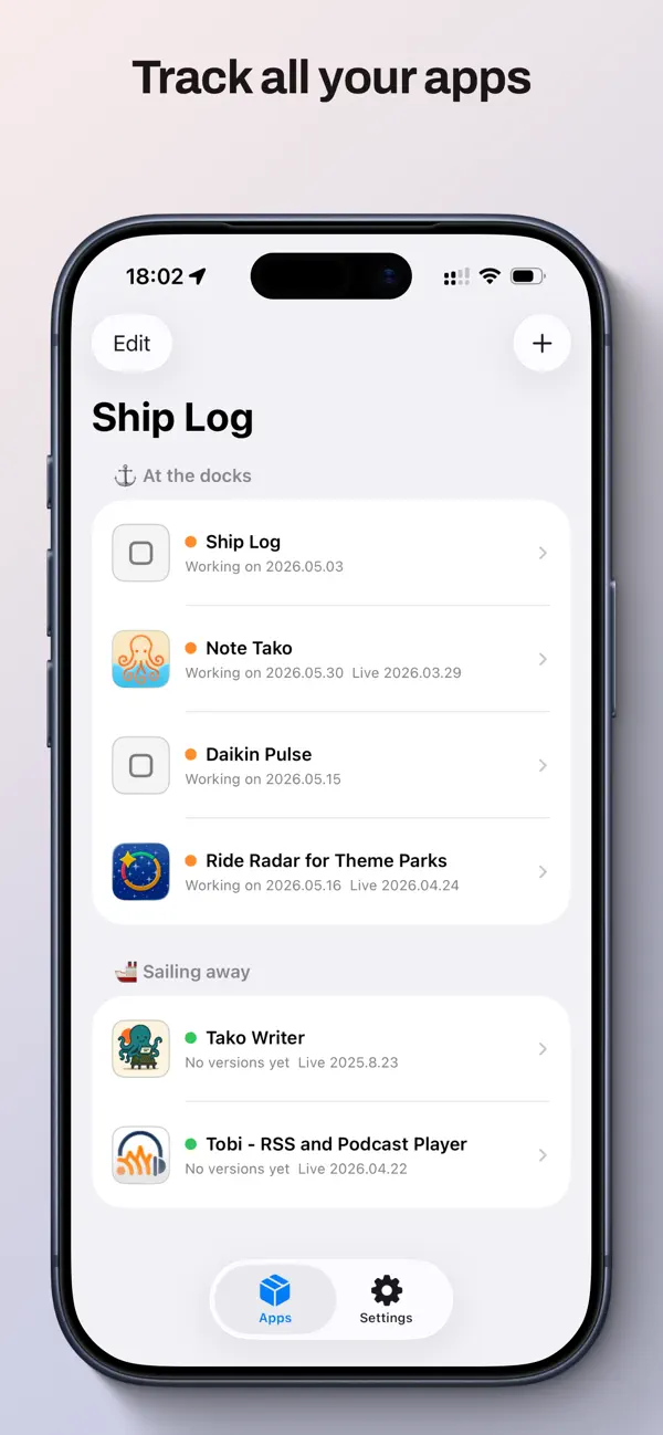 #1. Ship Log (iOS) Podle: Matteo Dall'Ombra