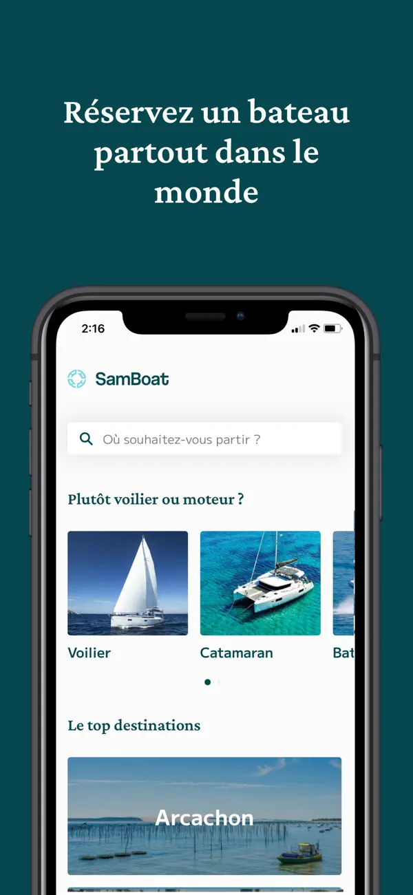 Screenshot #1 pour SamBoat : Location de bateaux