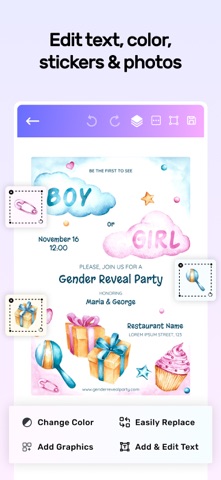 Invitation Card Design Maker Screenshot 4 of 7