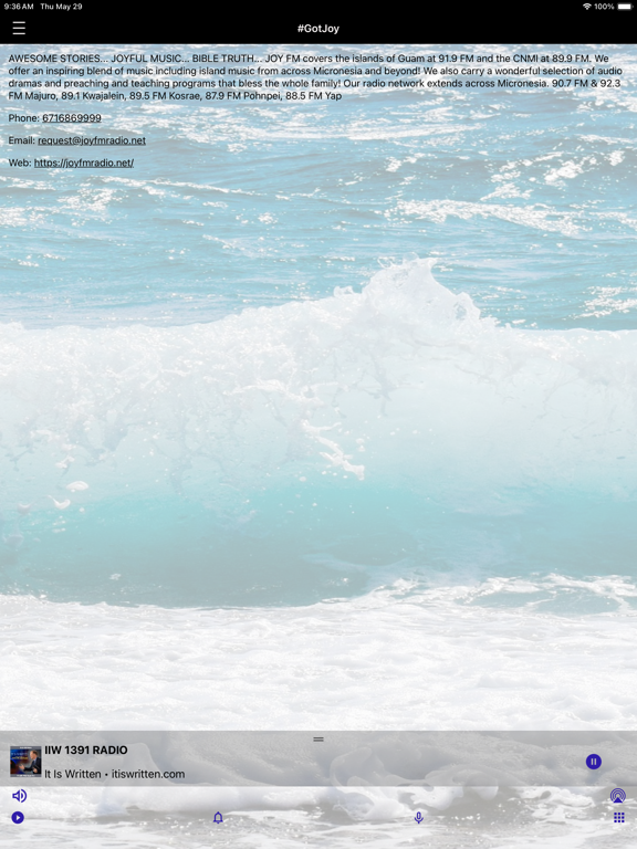 Screenshot #6 pour JOY FM RADIO - Marianas