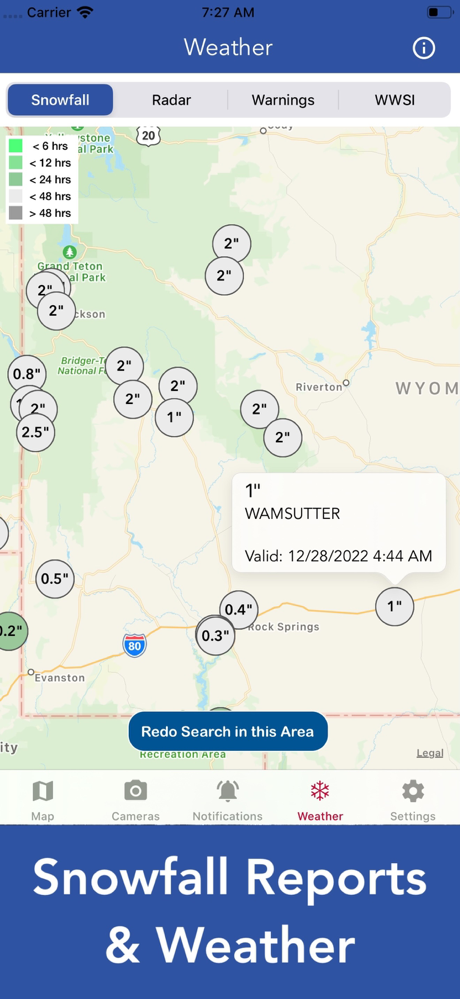 Wyoming Road Conditions screenshot 5