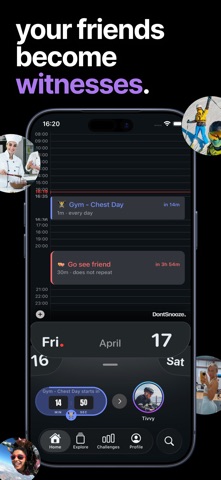 DontSnooze: Goals & Friends Screenshot 4 of 7