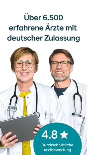 Screenshot von TeleClinic - Online Arzt auf dem iPhone 7