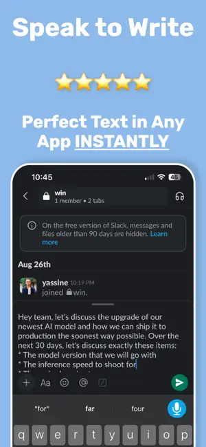 WriteVoice: Dictation & Notes screenshot 2