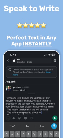 WriteVoice: Dictation & Notes screenshot