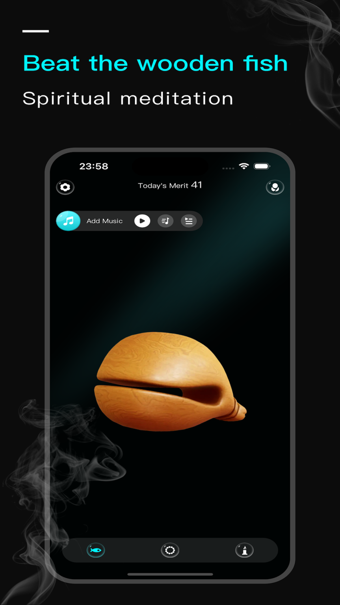 Zen Mind-Wooden fish beads