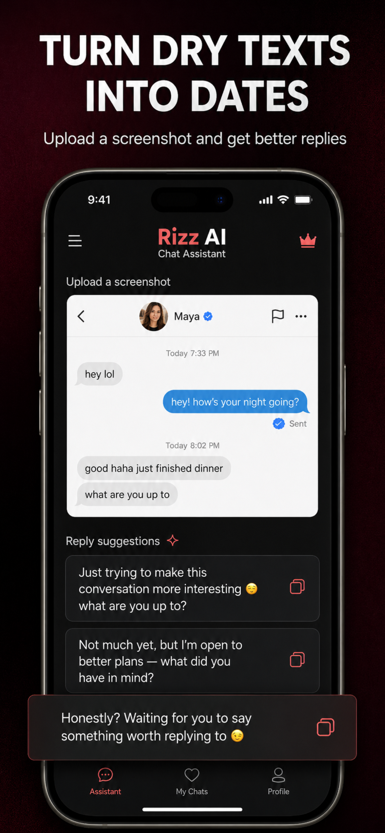Rizz AI: Dating Chat Assistant screenshot 4