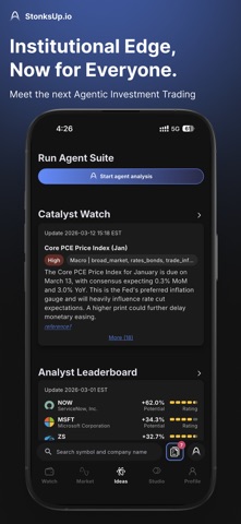 StonksUp: AI Stock Analysis iPhone screenshot
